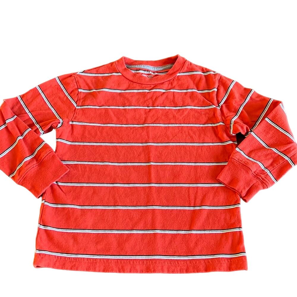 Cherokee Ultimate Tee Orange Striped Long Sleeves Boys Size XS 5
